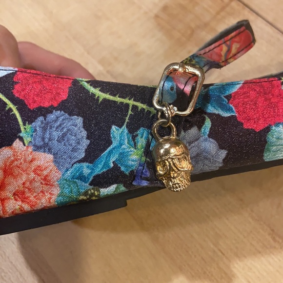 Iron Fist Flats with Gold Buckle and Skull Charm - Picture 6 of 15